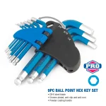 Inbussleutelset  kogelkop 9-delig (metrisch) - Afbeelding 3
