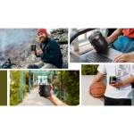 Thermo beker 295ml zwart - Afbeelding 5