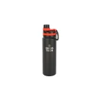 Thermo fles 1000ml zwart/ rood