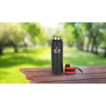 Thermo fles 1000ml zwart/ rood - Afbeelding 6