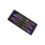 Vijlenset 5-delig 200mm (module gereedschapskar)