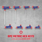 Inbussleutelset T-greep 8-delig  CR-V (module gereedschapskar) - Afbeelding 4