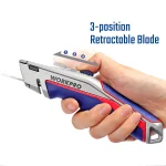 Uitschuifmes met reservemessen compartiment - Afbeelding 4