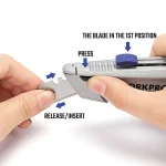 Uitschuifmes met reservemessen compartiment - Afbeelding 5