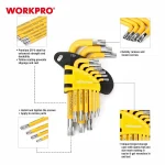 Inbussleutelset 9-delig met kogelkop Torx CR-V - Afbeelding 2