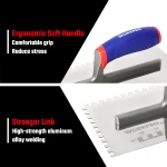 RVS plakspaan met softgrip 280×130mm, 6x10mm - Afbeelding 4