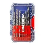 Borenset voor hout & steen met opbergdoos 16-delig